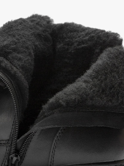 Black Chunky Sole Combat Boots