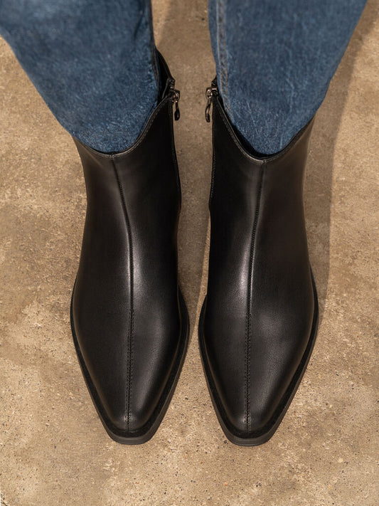 Western Boot Nappa BLACK