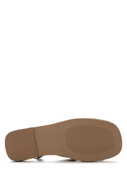 Leopard Print Strappy Sandal with Ankle Strap