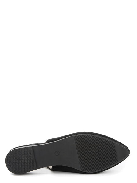 Black Suede Slingback Flats