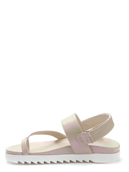 Beige Sandal with Adjustable Straps
