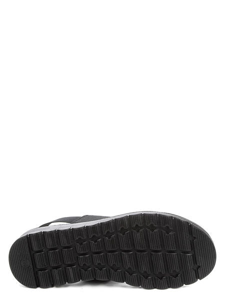 Black Strap Sandals with Adjustable Band