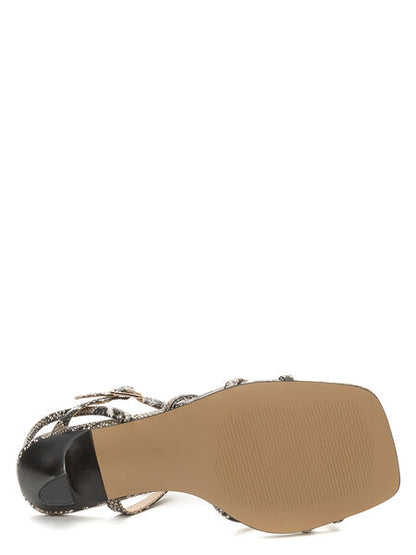 Animal Print Strappy Heel Sandal