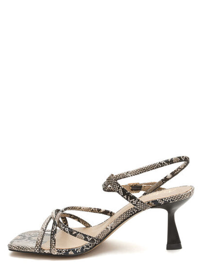 Animal Print Strappy Heel Sandal