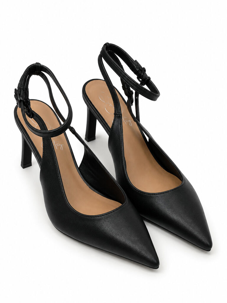 Ankle Strap Pump Nappa BLACK