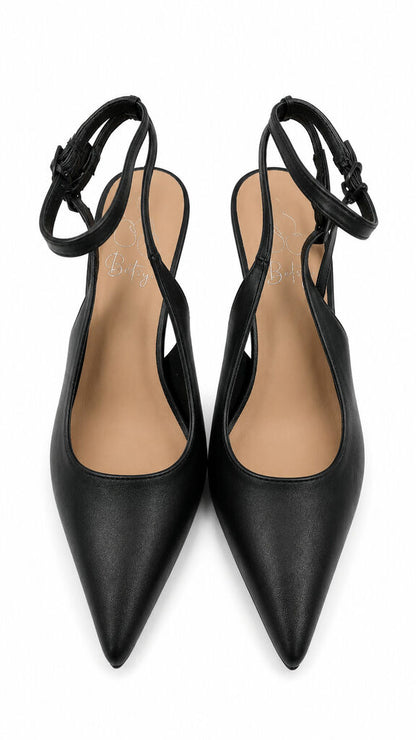 Ankle Strap Pump Nappa BLACK