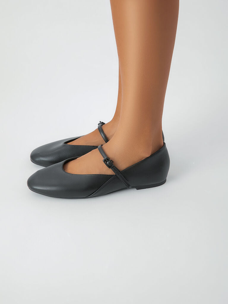 Mary Jane Shoe Nappa BLACK