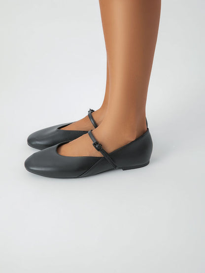 Mary Jane Shoe Nappa BLACK