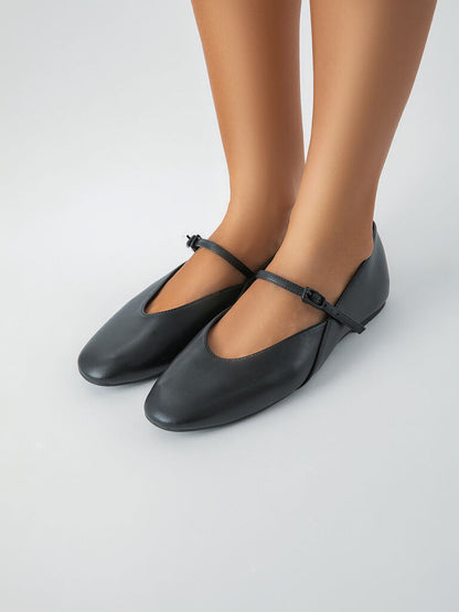 Mary Jane Shoe Nappa BLACK