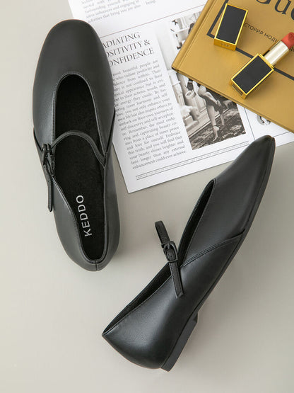 Mary Jane Shoe Nappa BLACK