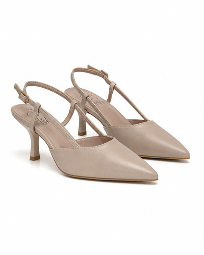 Sling-Back Nappa L.BEIGE