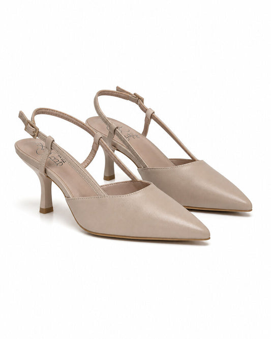 Sling-Back Nappa L.BEIGE
