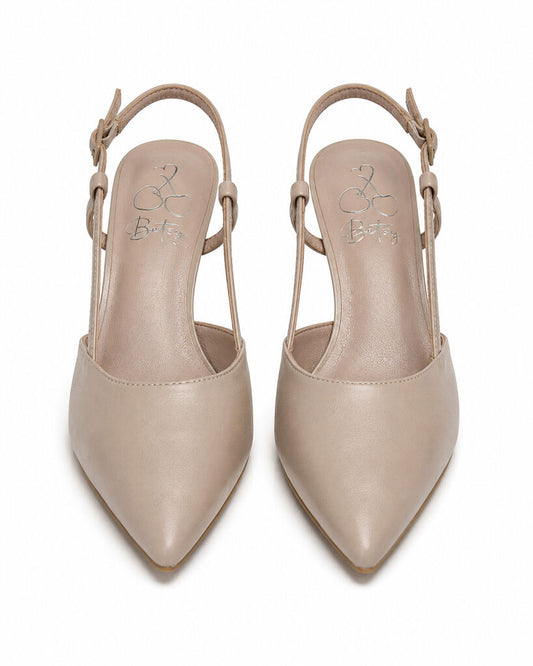 Sling-Back Nappa L.BEIGE