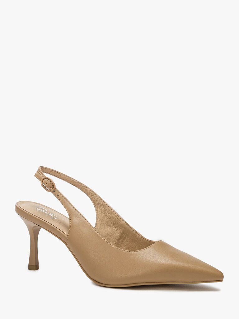 Sling-Back Nappa BEIGE