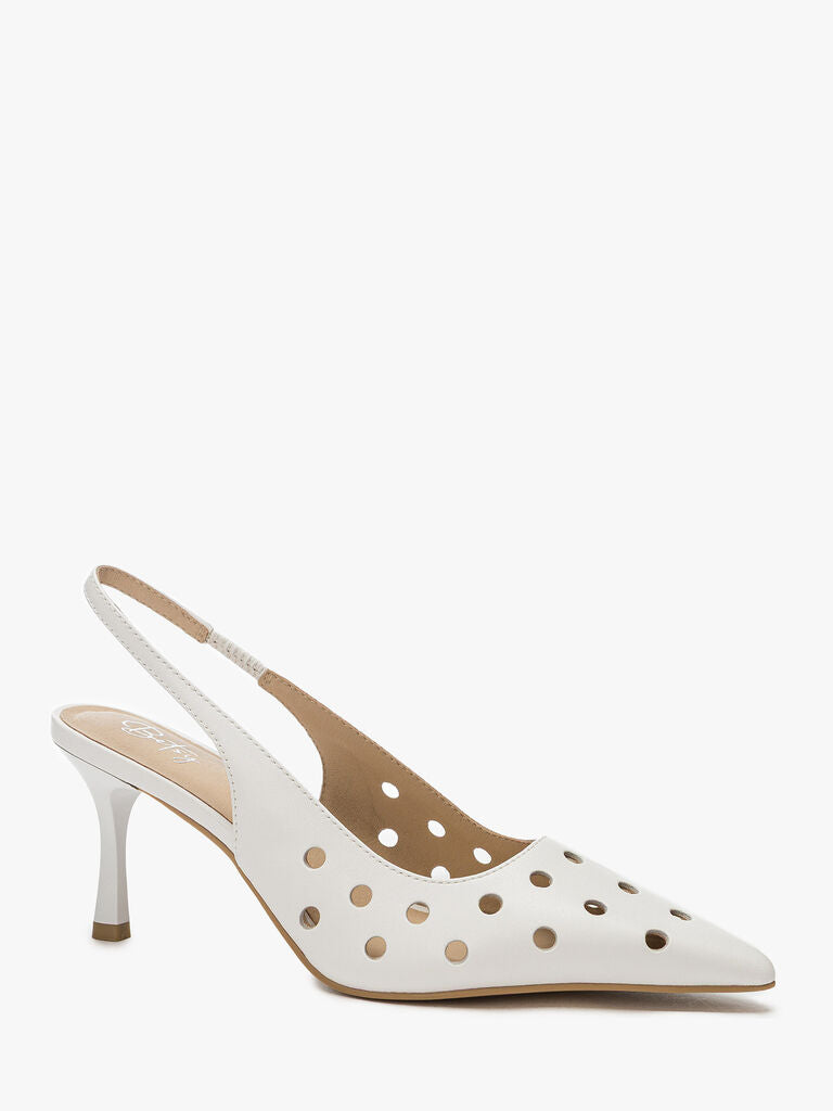 Sling-Back Nappa WHITE