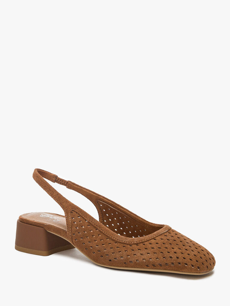 Sling-Back Suede BROWN