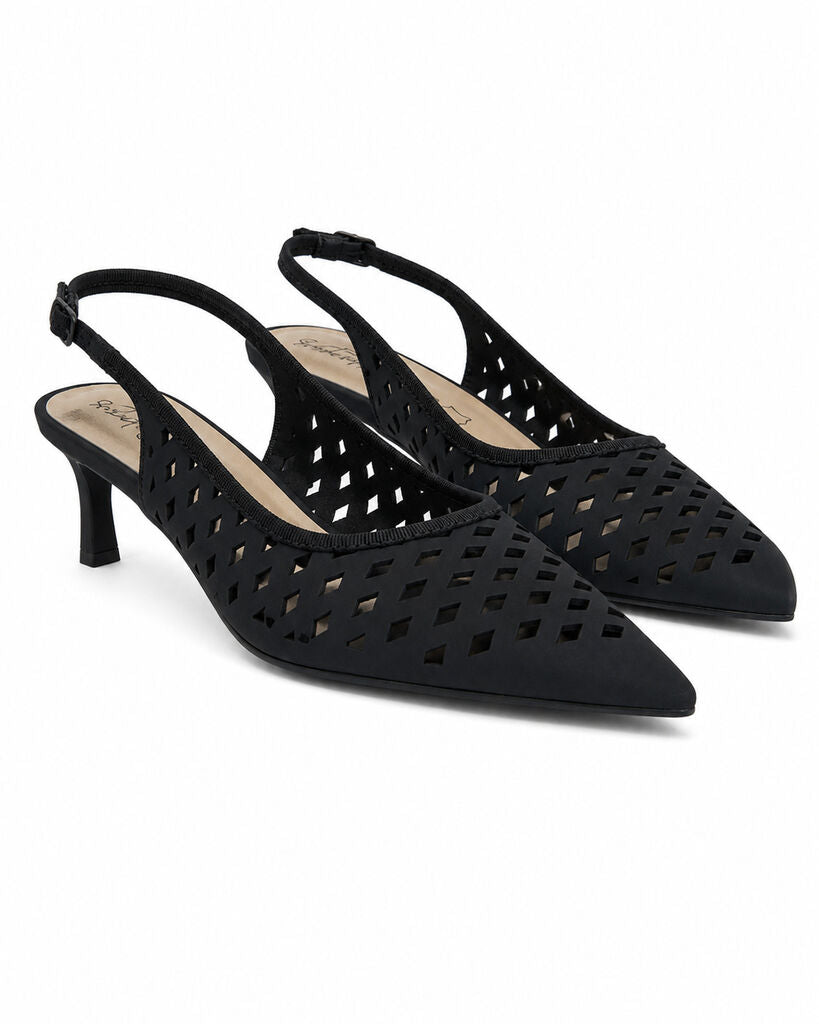 Sling-Back Nabuk BLACK