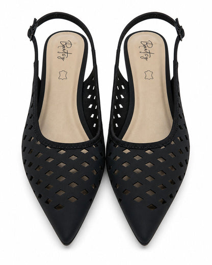 Sling-Back Nabuk BLACK
