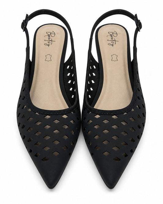 Sling-Back Nabuk BLACK