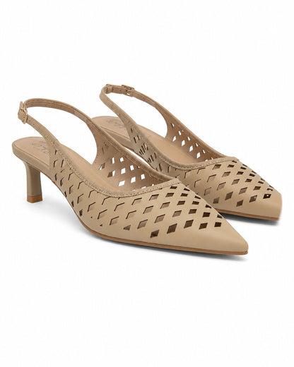 Sling-Back Nabuk L.BEIGE