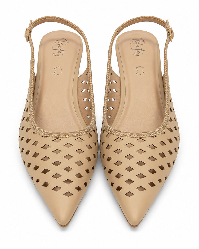 Sling-Back Nabuk L.BEIGE