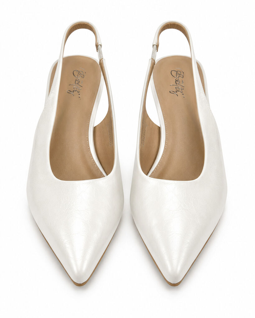 Sling-Back Nappa WHITE
