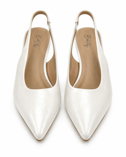 Sling-Back Nappa WHITE