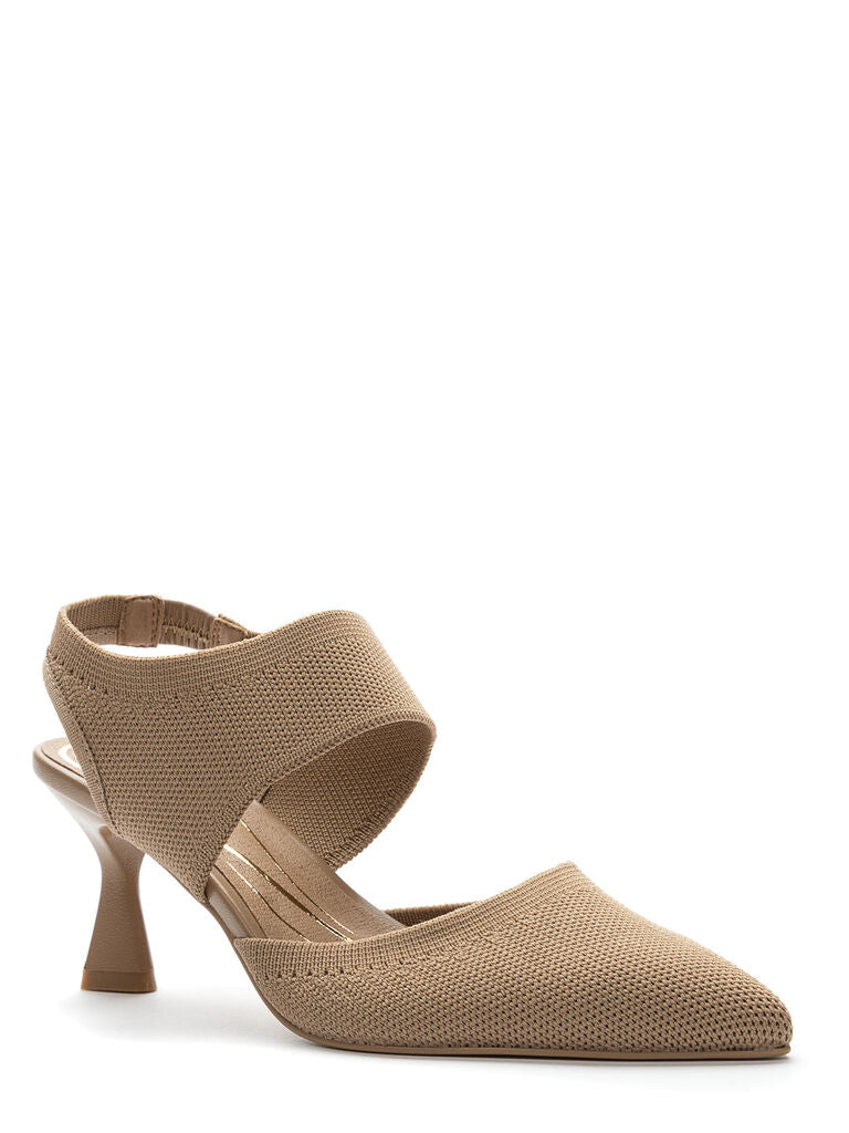 Ankle Strap Pump Tessuto BEIGE
