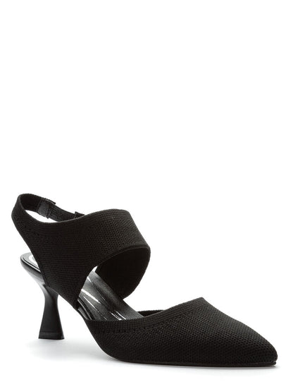 Ankle Strap Pump Tessuto BLACK
