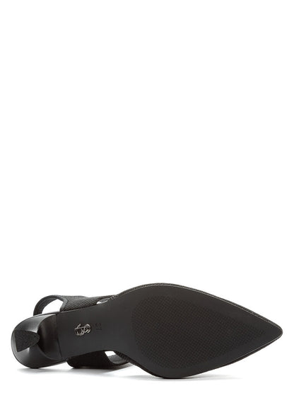 Ankle Strap Pump Tessuto BLACK