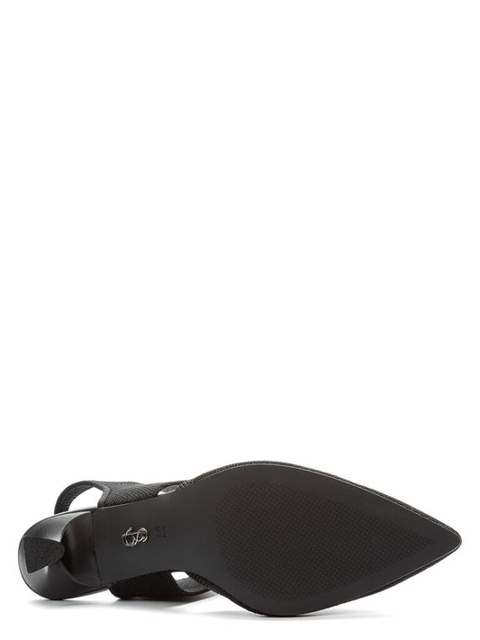 Ankle Strap Pump Tessuto BLACK