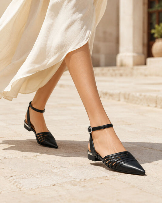 Flat Shoe Nappa BLACK