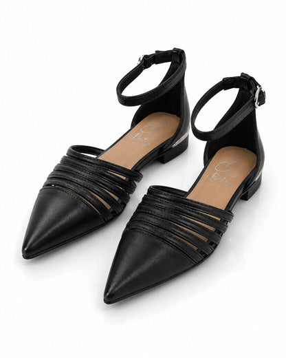Flat Shoe Nappa BLACK