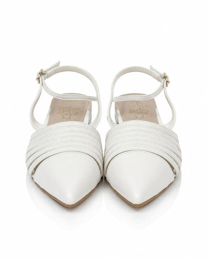 Flat Shoe Nappa WHITE