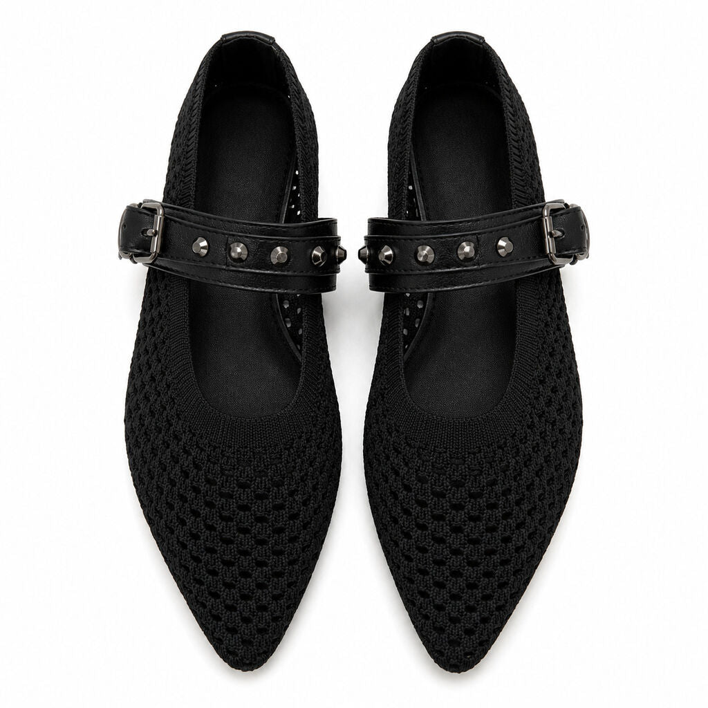 Mary Jane Shoe Nap/Tess BLACK