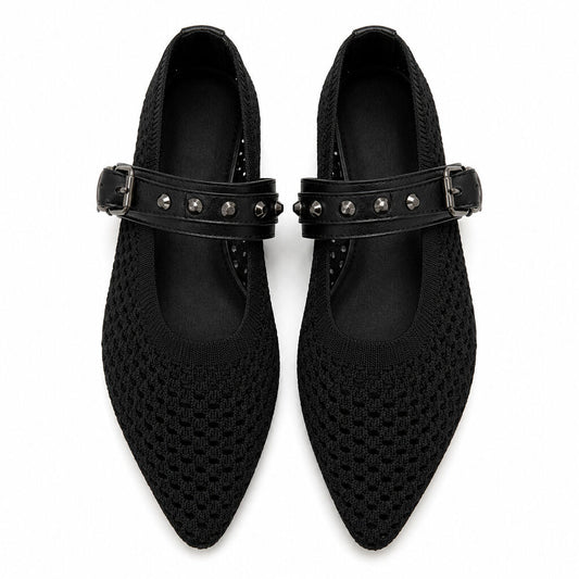 Mary Jane Shoe Nap/Tess BLACK