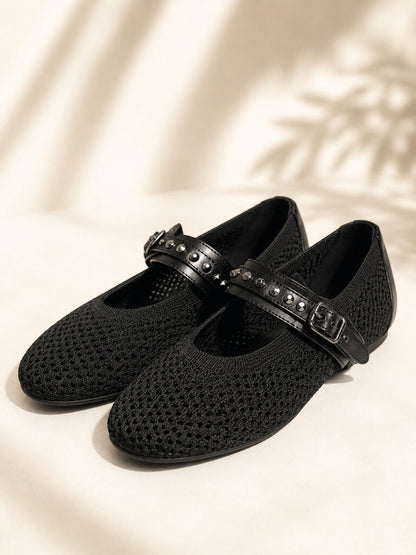Mary Jane Shoe Nap/Tess BLACK