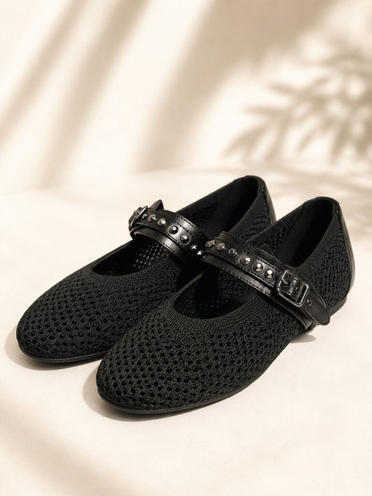 Mary Jane Shoe Nap/Tess BLACK