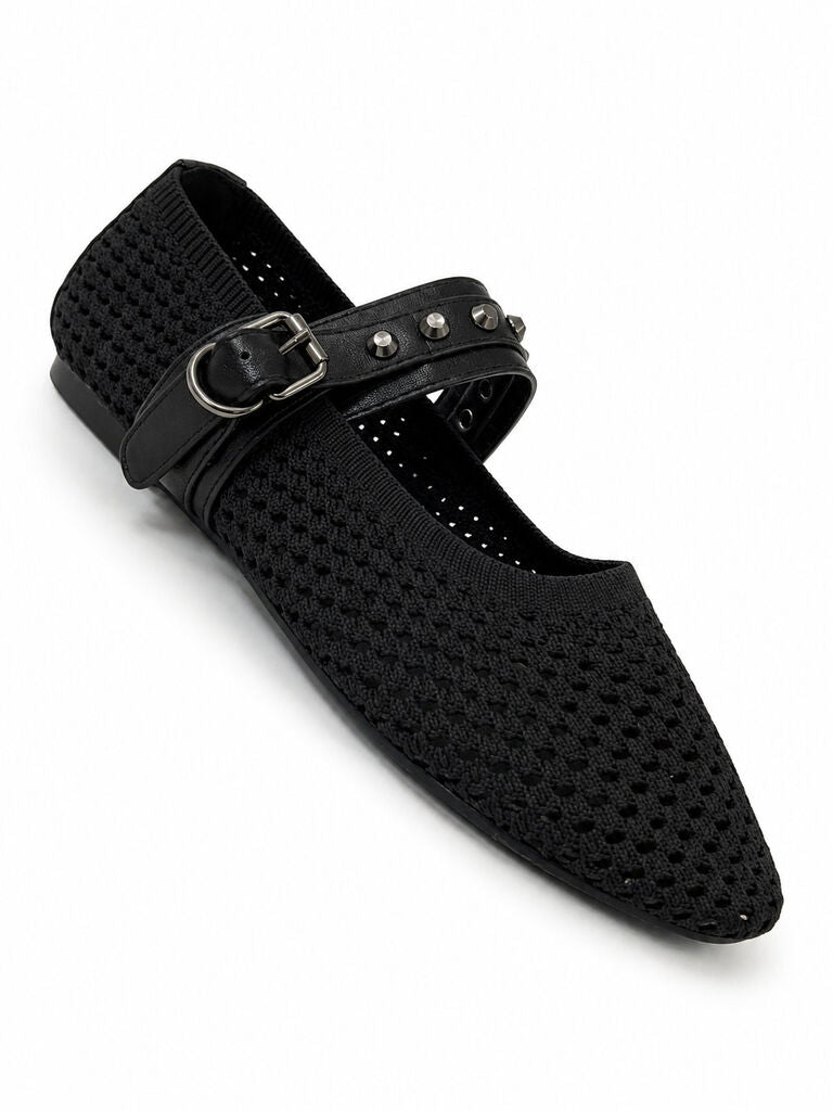 Mary Jane Shoe Nap/Tess BLACK