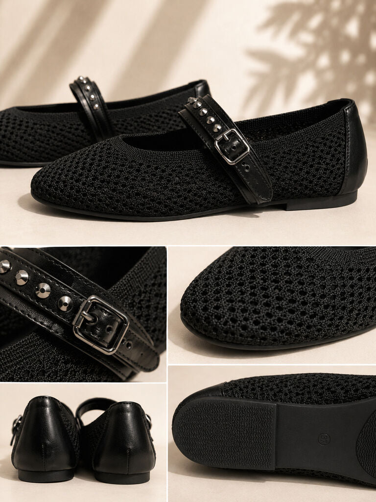 Mary Jane Shoe Nap/Tess BLACK