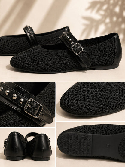 Mary Jane Shoe Nap/Tess BLACK