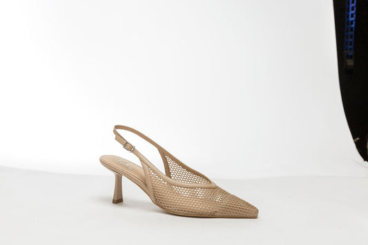 Sling-Back Tessuto BEIGE