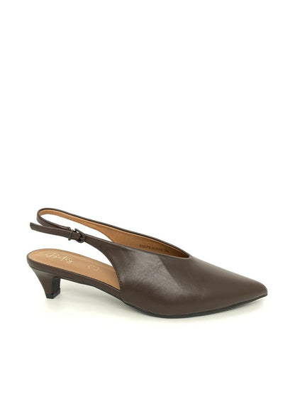 Sling-Back Nappa DBROWN