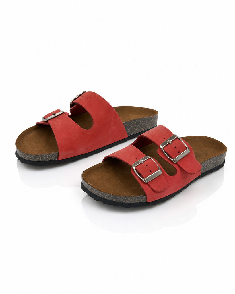 Flat Shoe Suede ROSSO