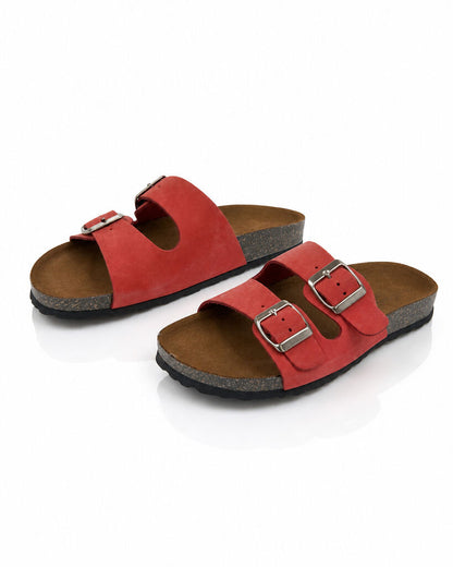 Flat Shoe Suede ROSSO