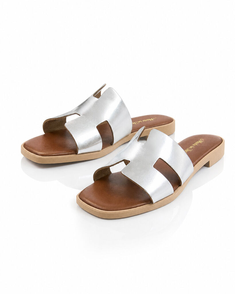 Slipper Laminato ARGENTO
