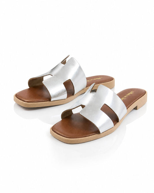 Slipper Laminato ARGENTO