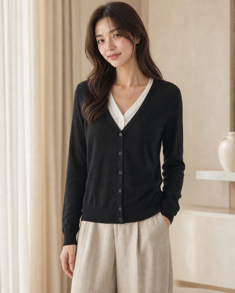 Cardigan - BLACK