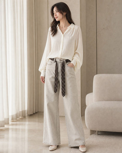 Jeans - BEIGE