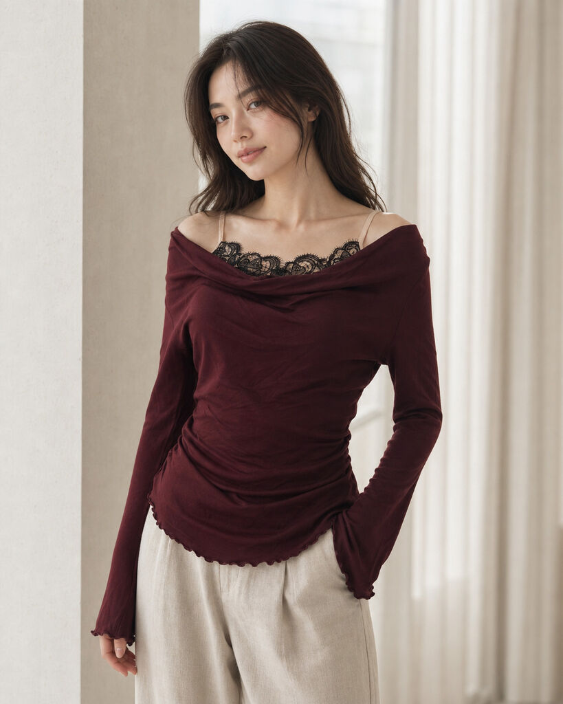 Top Long Sleeves - BORDO